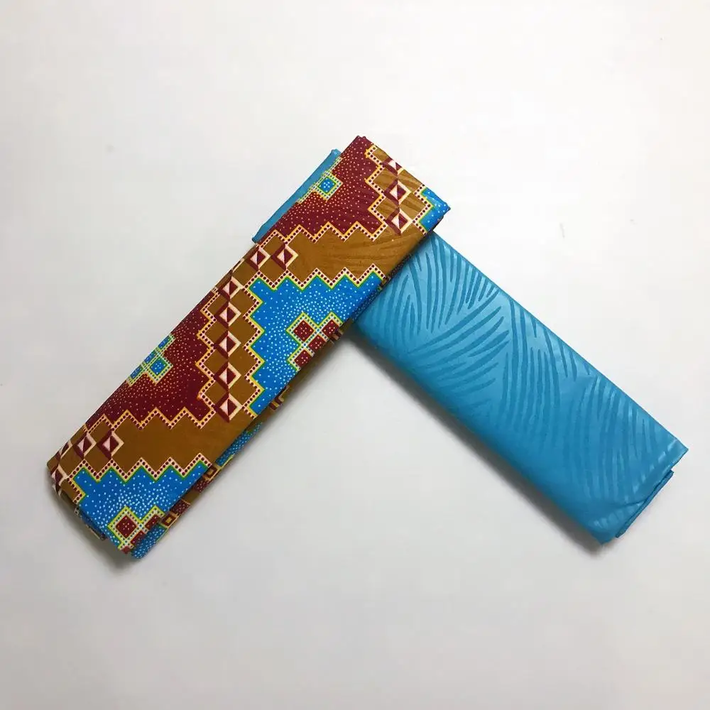 14 2+ 2 ярдов Chitenge Анкара ткань с принтом Полиэстер Гана Kente воск Африканский Kitenge печать восковая ткань для ткани AW30 - Цвет: 14