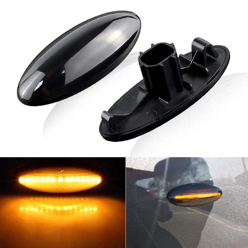 2 шт. автомобильный желтый светодиодный указатель поворота для Toyota Yaris COROLLA Auris Mk1