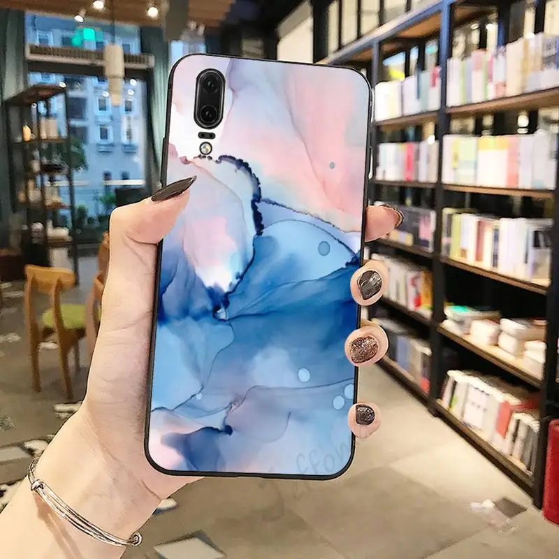 

Marble ink art pattern luxury design Phone Case shell For Huawei honor Mate P 10 20 30 40 Pro 10i 9 10 20 8 x Lite