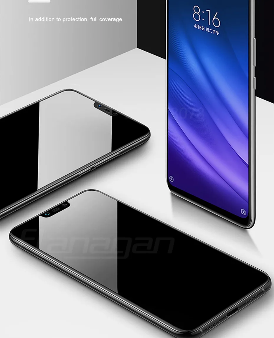 3 шт полное покрытие из закаленного стекла для Xiaomi Redmi Note 7 6 5 Pro Защита экрана для Redmi 7 6 6A K20 Pro Защитная стеклянная пленка