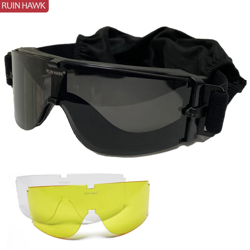 

Military Tactical Protective Goggles Wind and Dustproof Hunting Shooting Travel Fishing Goggles Outdoor Goggles