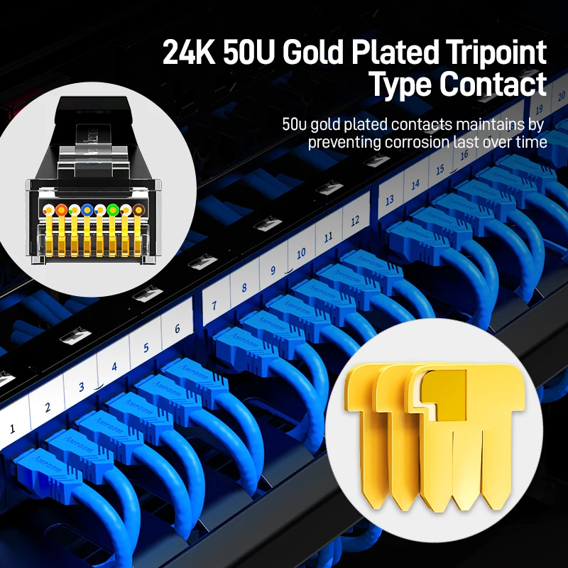 AMPCOM Cat 6 cat6a Ethernet кабель Интернет сеть LAN патч-корды высокоскоростной компьютерный