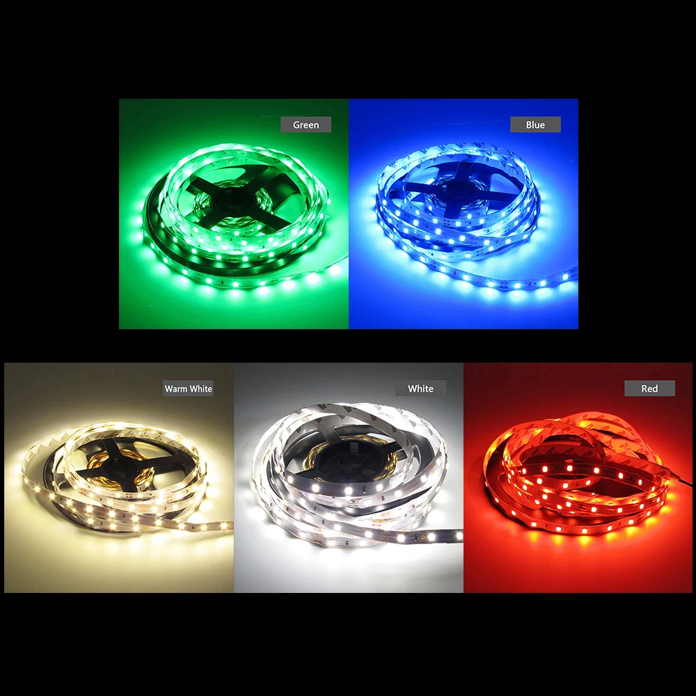 12 В постоянного тока светодиодная полоса освещения s 5 м 3528 300 светодиодов