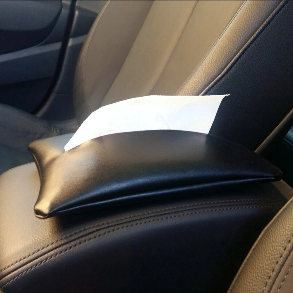 PU автомобильный подлокотник приборной панели коробка для салфеток держатель