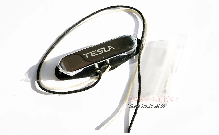 Tesla Alnico пикап одна катушка воска в горшке гитара мост черный цвет | Спорт и