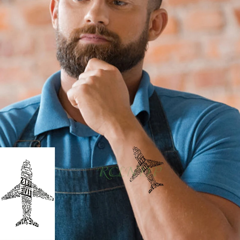 Татуировка Временная водостойкая для мужчин и женщин наклейка-тату переводная