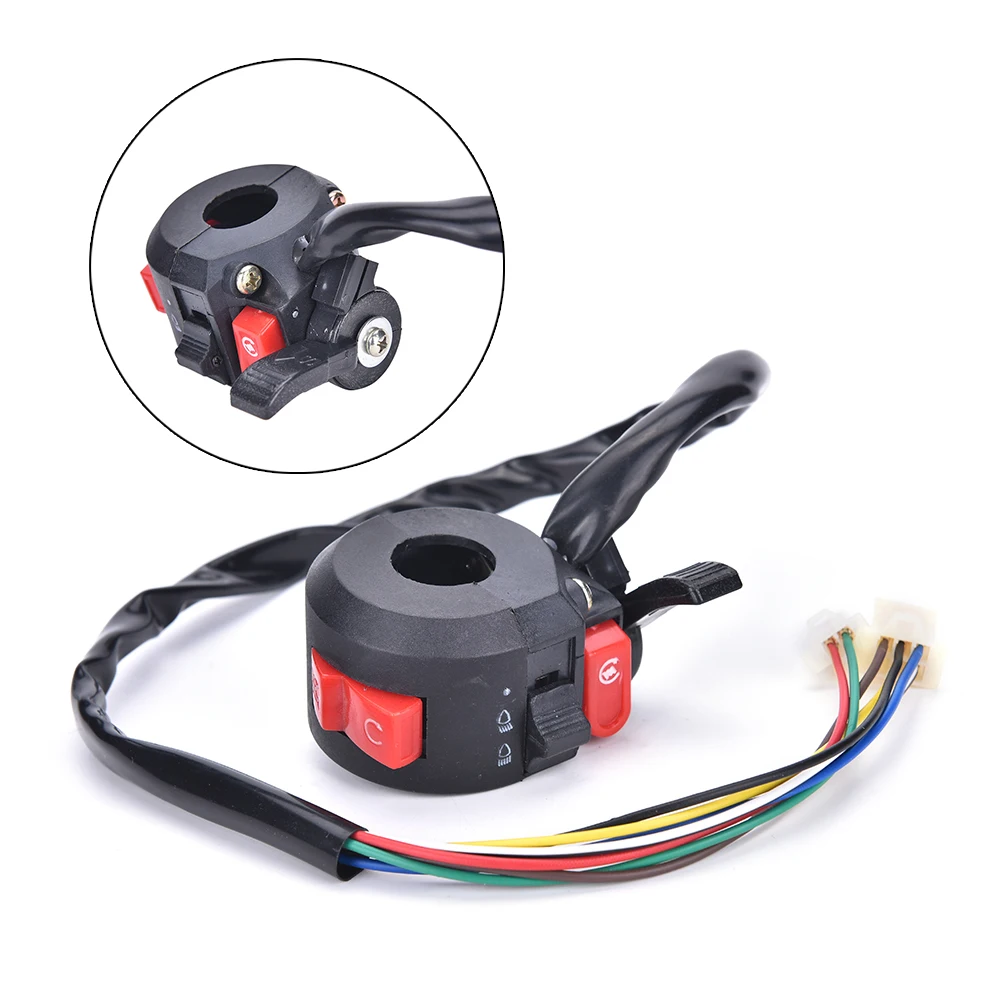 

Brand New 2017 Left Start Kill ON-OFF Switch For Chinese ATV Quad With 22mm Handlebar 8-Wires