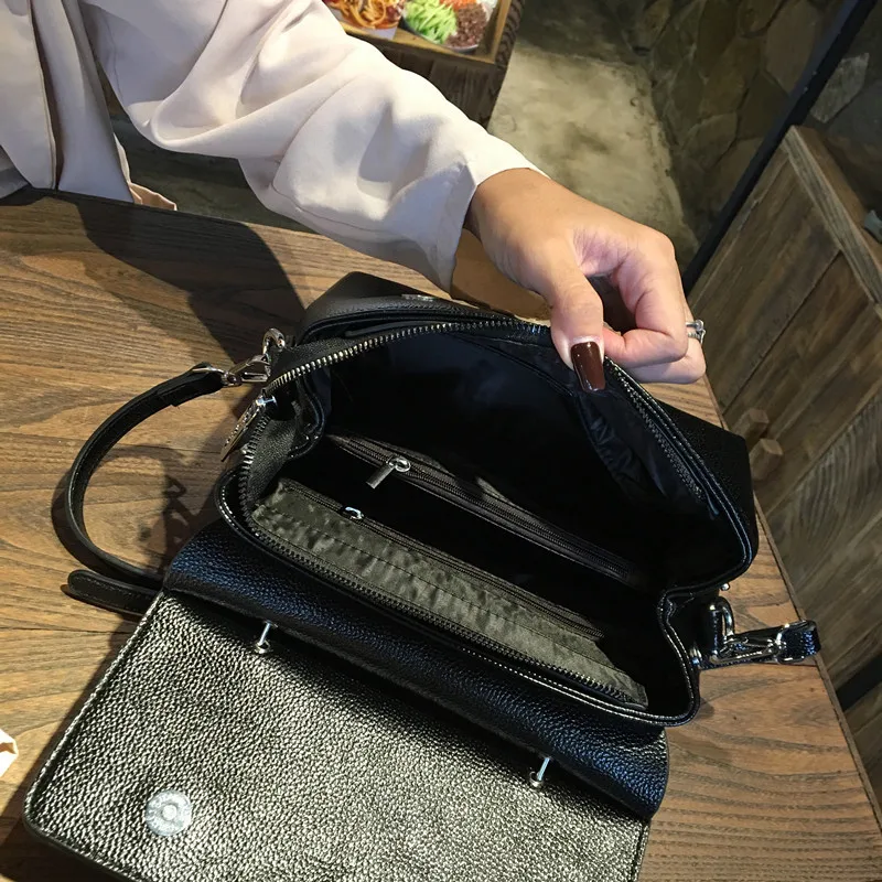 Сумка-мессенджер женская с натуральным конским волосом Модный саквояж