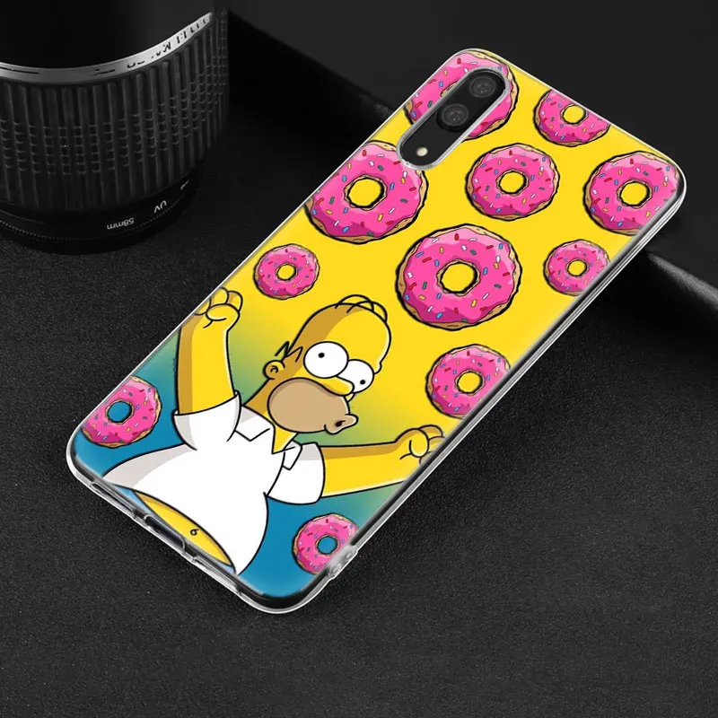 Забавный Симпсон Мягкий силиконовый чехол для телефона huawei P30 P20 Pro P10 P9 P8 Lite P Smart Z Plus NOVA 3 3i 5i 5 5Pro чехол