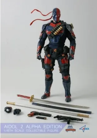 2 1/6 масштабные художественные фигурки AIDOL 2 бета Deathstroke head sculpt/Маска vision рисунок люксовая коллекция Versio горячие игрушки коллекции - Цвет: 2