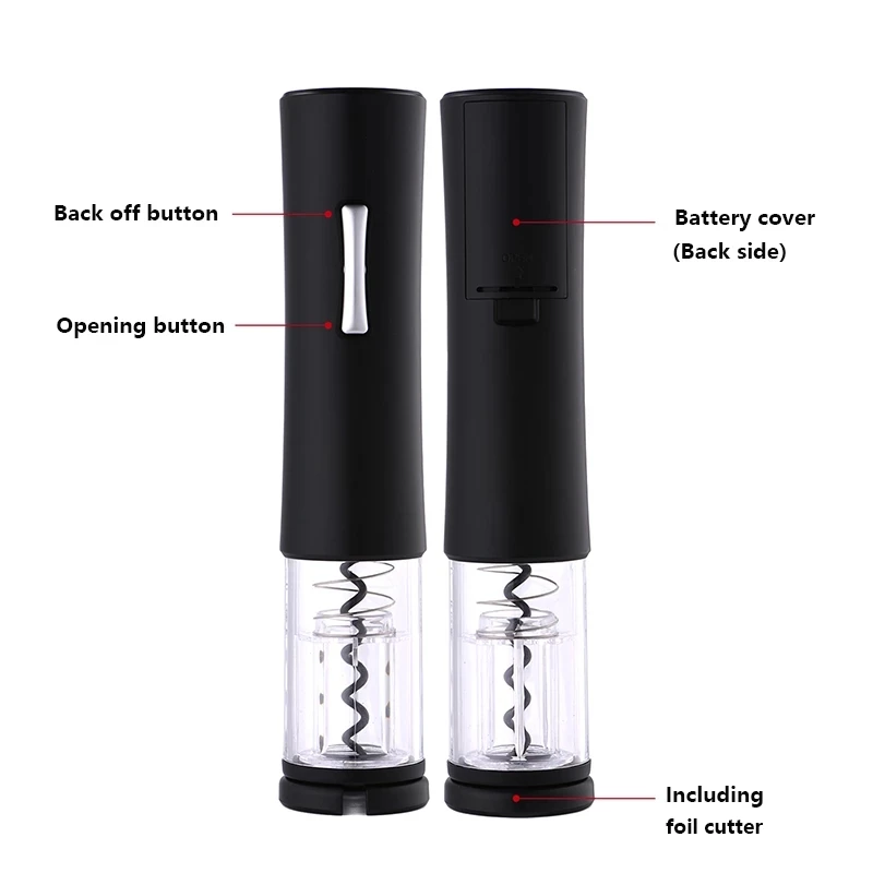 

Rechargeable Wine Opener Automatic Bottle Opener Wine Opener Electric Red Wine Opener Foil Cutter Jar Opener
