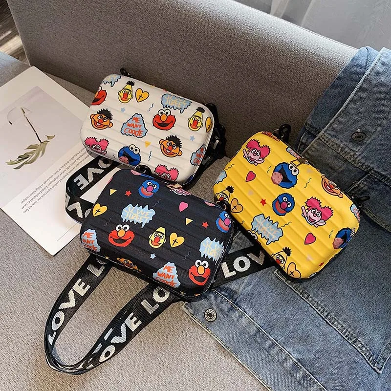 

Luxury Shoulder Bags for Women Fashion Small Luggage Bag 2021 New Suitcase Shape Mini Bag PU Single Cartoon Clutch Bag