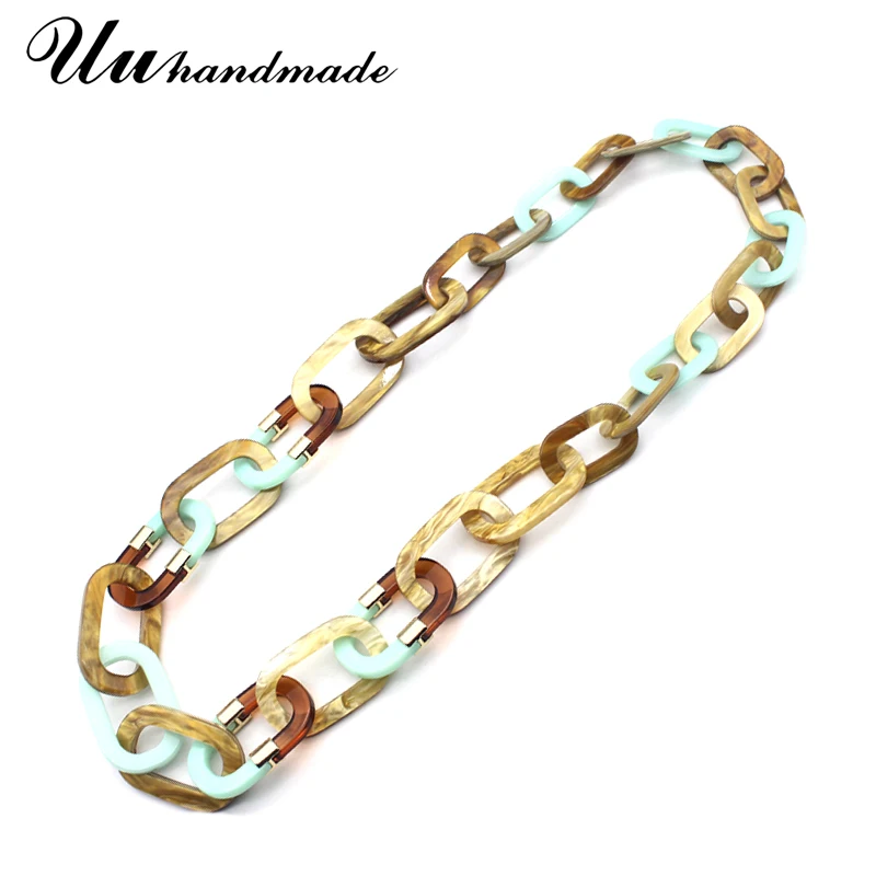 Женское длинное акриловое ожерелье в стиле Харадзюку модное готическое с