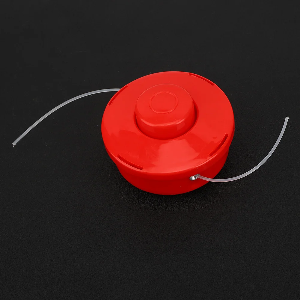 

1 шт. Головка триммера для газонокосилки, резак для травы, запасные части, красный цвет, нейлоновый тип, садовые инструменты, красный