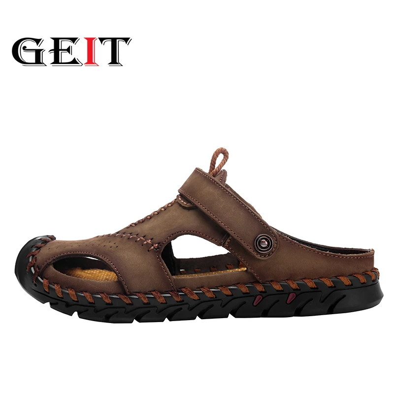 Мужские Пляжные и уличные сандалии деформируемые двойного назначения обувь