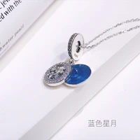 exquisite real 925 sterling silver pendant necklaces not easy fade lasting shine chain delicate magnificent pendant round board