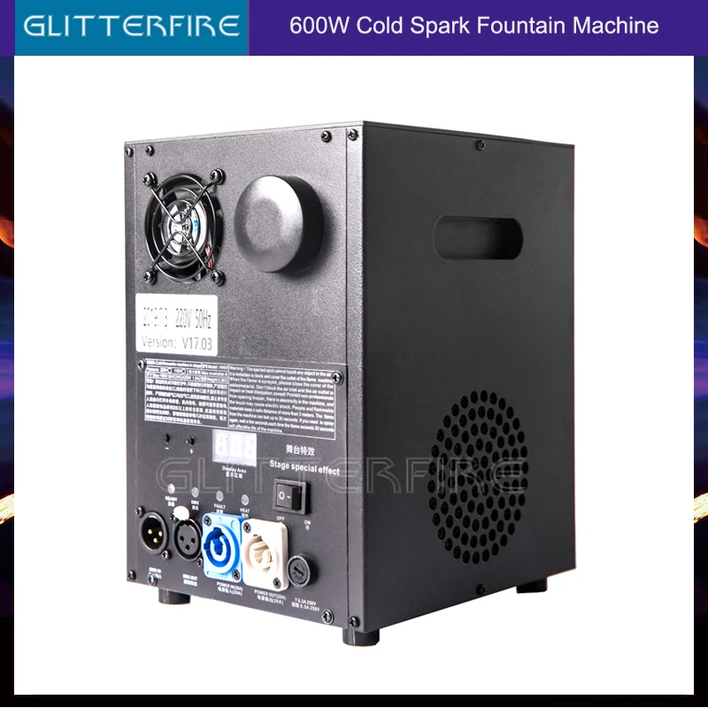 600 Вт DMX контроль сцены титановый сплав холодный Искрящийся фонтан свадьба машина