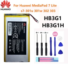 100% Orginal Hua wei  HB3G1&HB3G1H 4000mAh Battery For Huawei MediaPad 7 Lite s7-301u 301w 302 303 Tablet PC Batteries