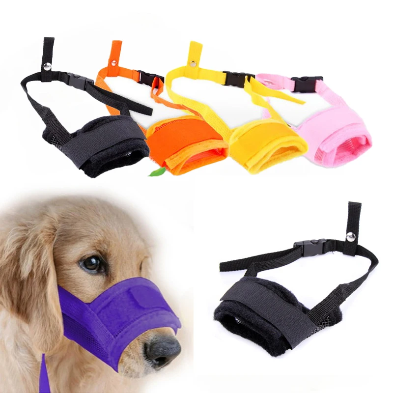 

1PC Pet Dog Adjustable Mask Bark Bite Mesh Mouth Muzzle Grooming Anti Stop Chewing