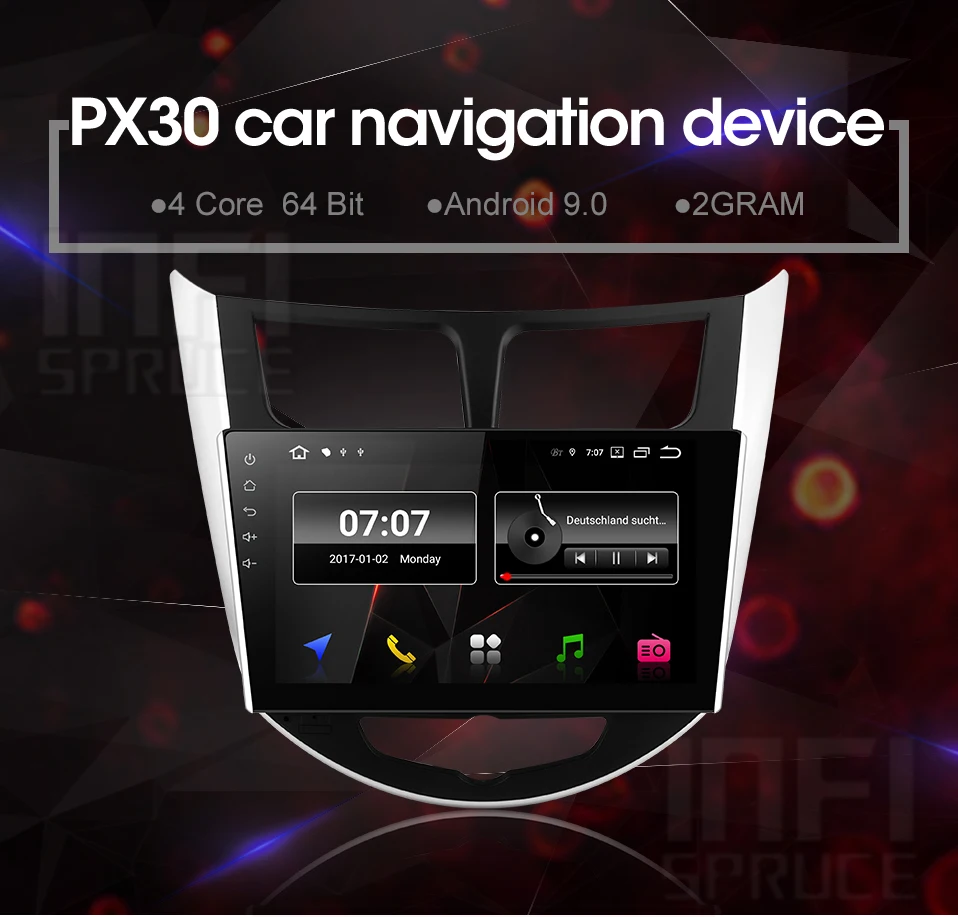 32G для hyundai Solaris accent Verna i25 автомобильный радиоприемник dvd ips Android с gps навигацией Радио Видео автомобильный стерео Мультимедийный Плеер