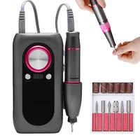 30000rpm rechargeable portable electric nail drill machine for manicure gel polisher file apparatus led knob speed regulation
