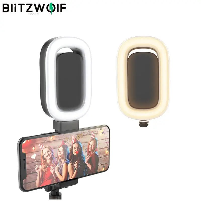 BlitzWolf BW-BS8LAC светодиодный наполняющий светильник с 6 регулируемыми уровнями яркости ручной карданный батарейный блок sticadsd BW-BS8L селфи-палка