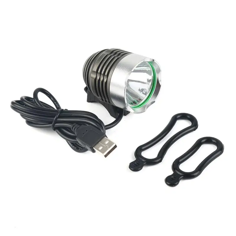 LED Bike Front Lights USB Powered Rechargeable Lamp With Silicone Straps Bicycle Accessories | Спорт и развлечения