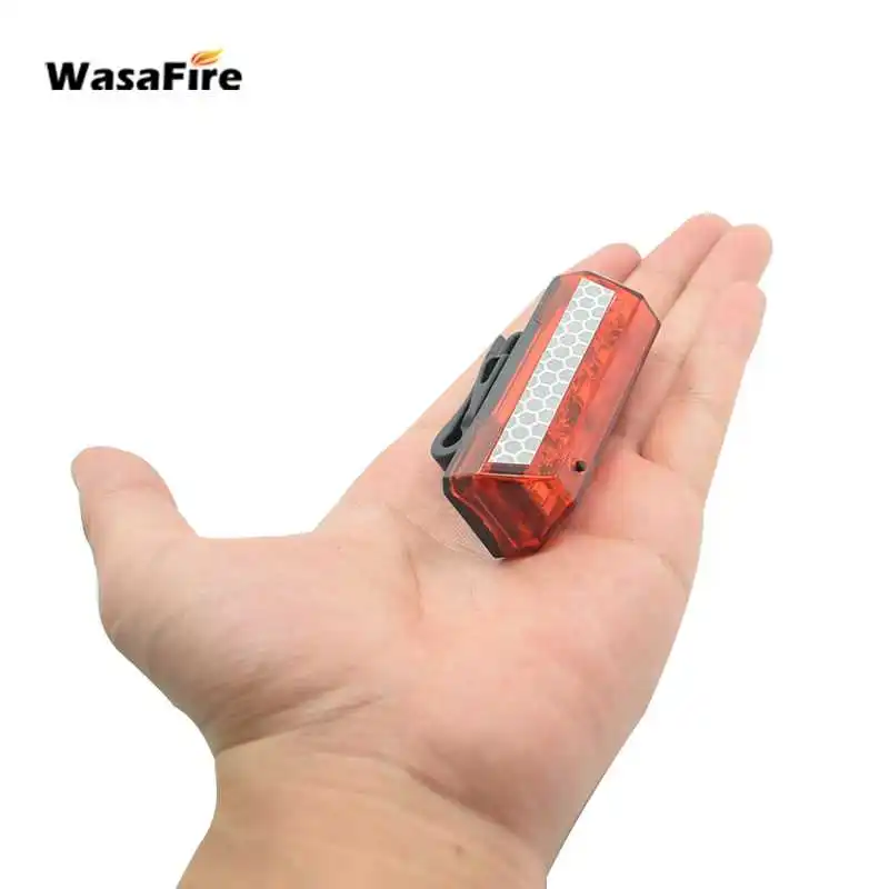 Задний фонарь для велосипеда с USB зарядкой белый/красный светодиод