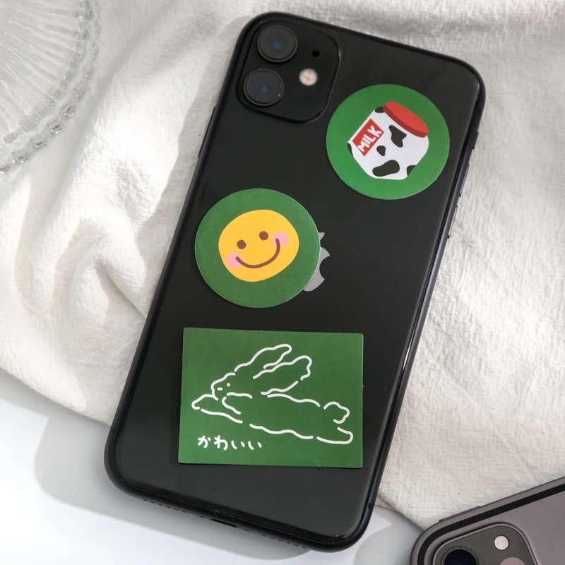 40 pcs cute fresh korean stickers aesthetic bullet journaling accessories mobile phone case deco patterns waterproof stickers free global shipping