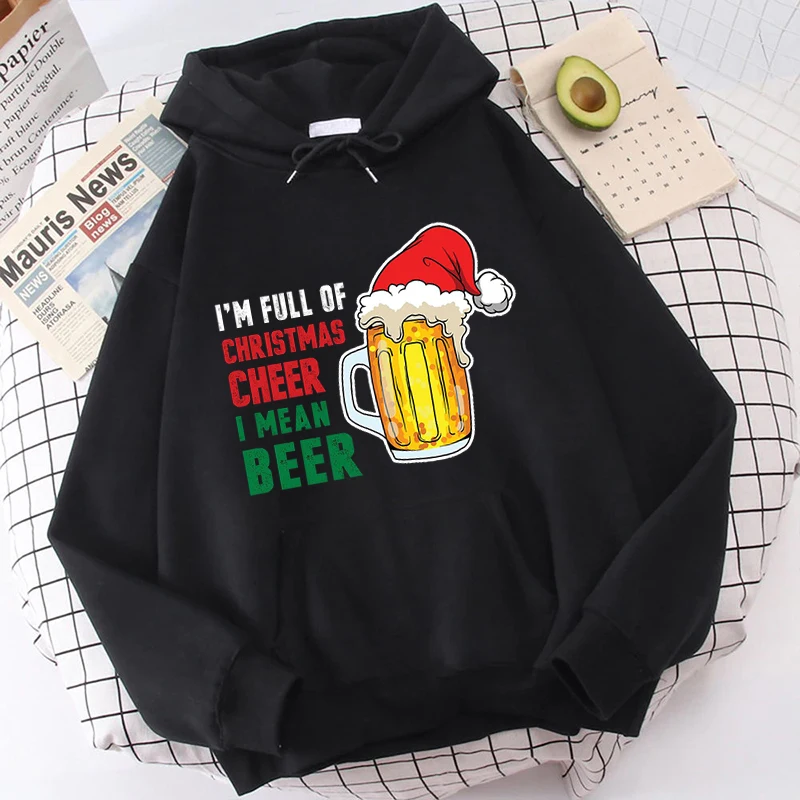 Модная женская толстовка с капюшоном Рождественская Красная шапка принтом в