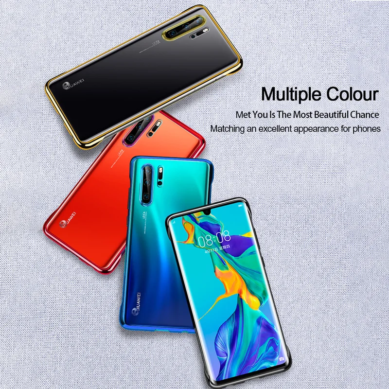 Для huawei P30 P20 Pro mate 20 Pro Honor 20 Pro 9X mate 20 Pro прозрачный Бескаркасный чехол с кольцом против падения Nova 5 5i Твердый Чехол