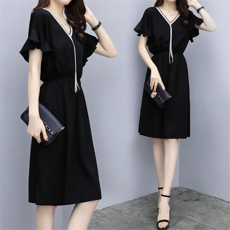 Женское платье с коротким рукавом V NICK Hip спортивный стиль модное для женщин лето