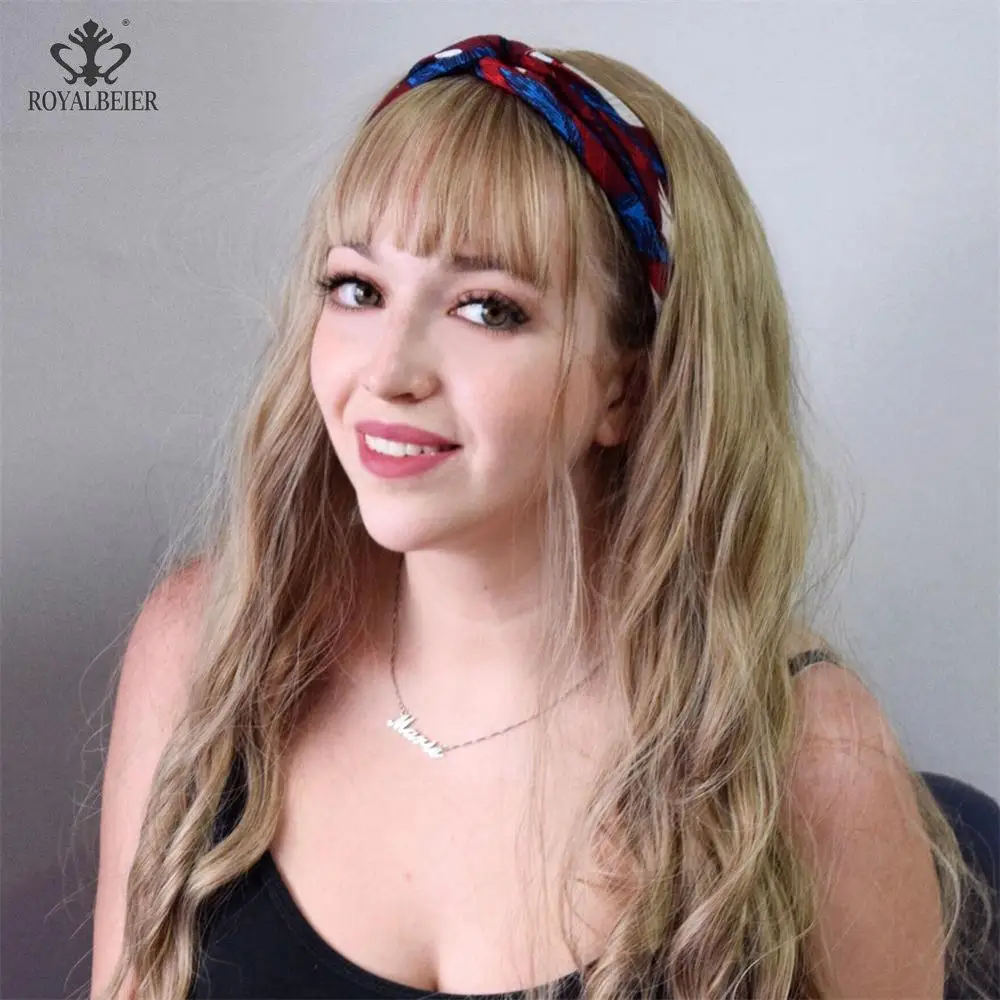 Повязка на голову с цветным узлом и крестиком Регулируемая повязка для волос без