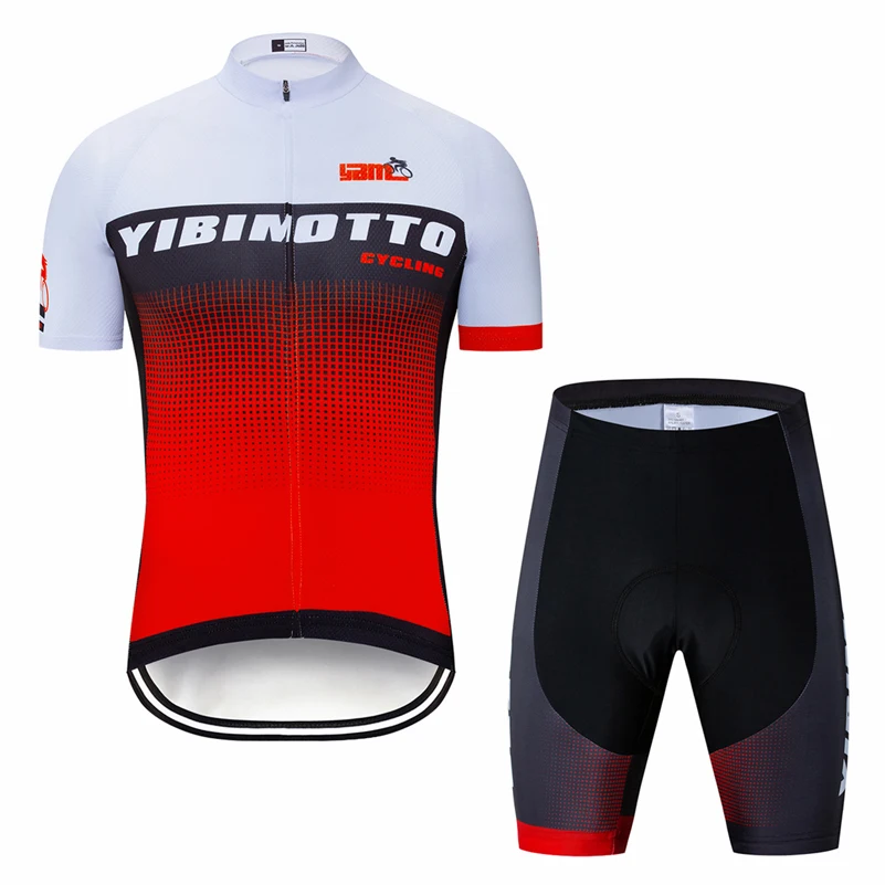

YBM Men's Cycling Jersey Quick-Dry Summer Team Bicycle Clothing Cycle Wear Shirt Ropa Ciclismo MTB Bike Jerseys Tops