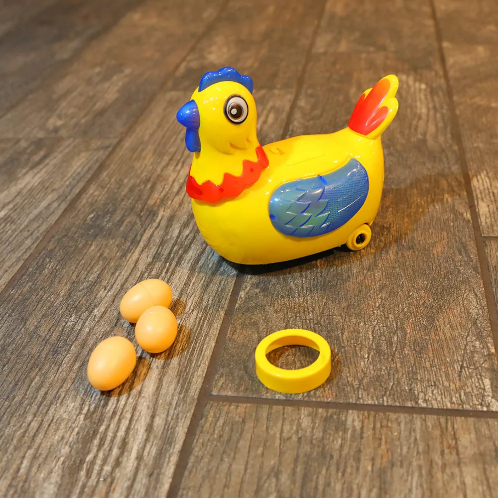 Эта Роботизированная Игрушка Цыпленок танцует вокруг и случайным образом кладет