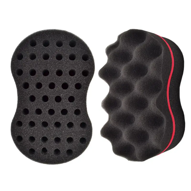 Двусторонняя Парикмахерская Кисть для волос Губка дредс Блокировка спиральная