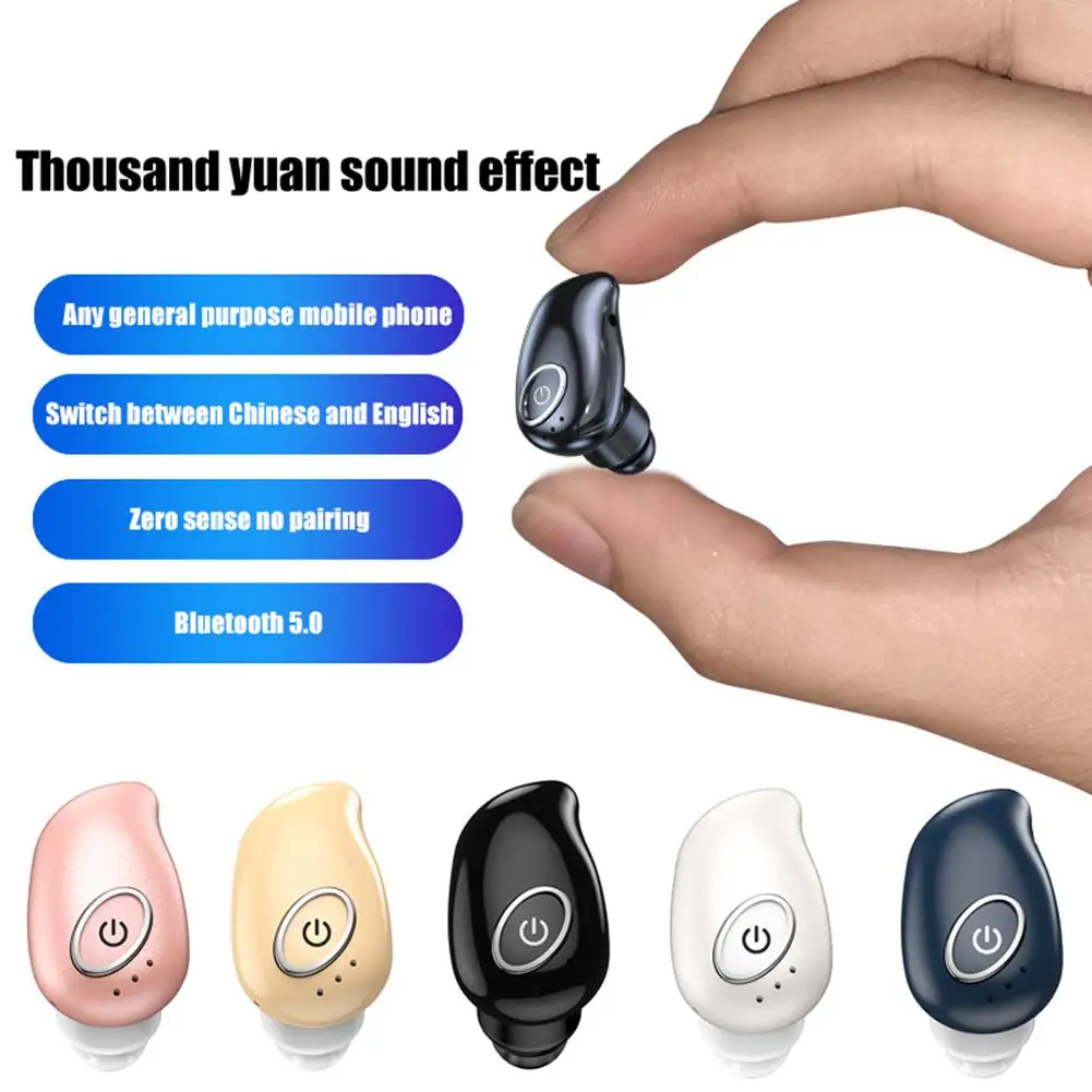 

Игровая мини-гарнитура Bluetooth, беспроводные наушники 5.0 с шумоподавлением, беспроводные наушники-вкладыши с микрофоном