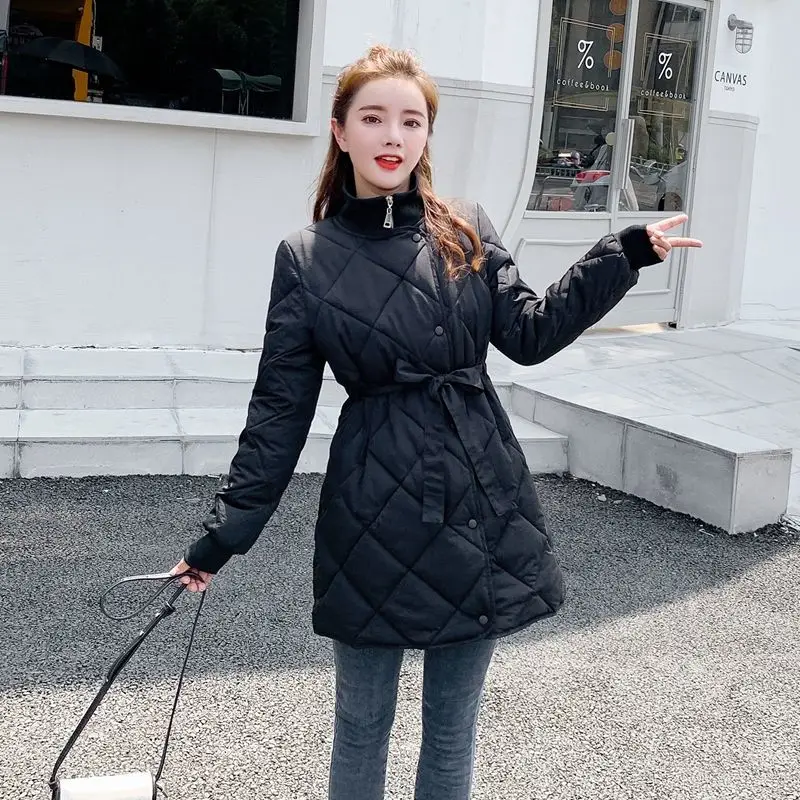 

Новинка 2021, женские зимние однотонные пальто с капюшоном и длинным рукавом, женская теплая Свободная куртка с хлопковой подкладкой, женские...