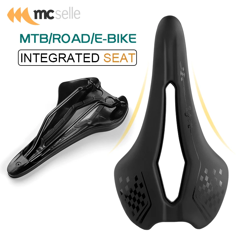 

MCSELLE Bicycle Seat Saddle Road Bike MTB Saddles Women Men E-bike Ultralight Breathable Soft Seat Cushion Seat Mat