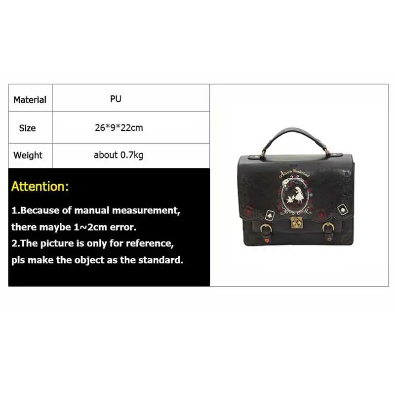 

Women Backpack Ladies School Backpack Alice Playing Card Silhouette Painting In Wonderland Backpack Anime Backpack for Women