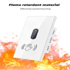 Умный сенсорный выключатель, настенный сенсорный переключатель для умного дома, не требует прикосновения к стеклянной панели