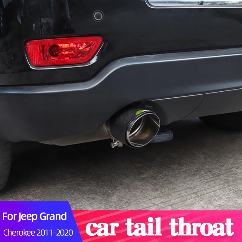 

Car Tail Throat For Jeep Grand Cherokee 2011-2020 Metal Retrofit Exhaust Pipe Silencer Large Diameter Decorate Accessories Black