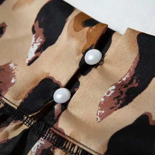 

Women Sexy Leopard Print Halter Neck Sleeveless Button Cami Vest Evening Party Tops