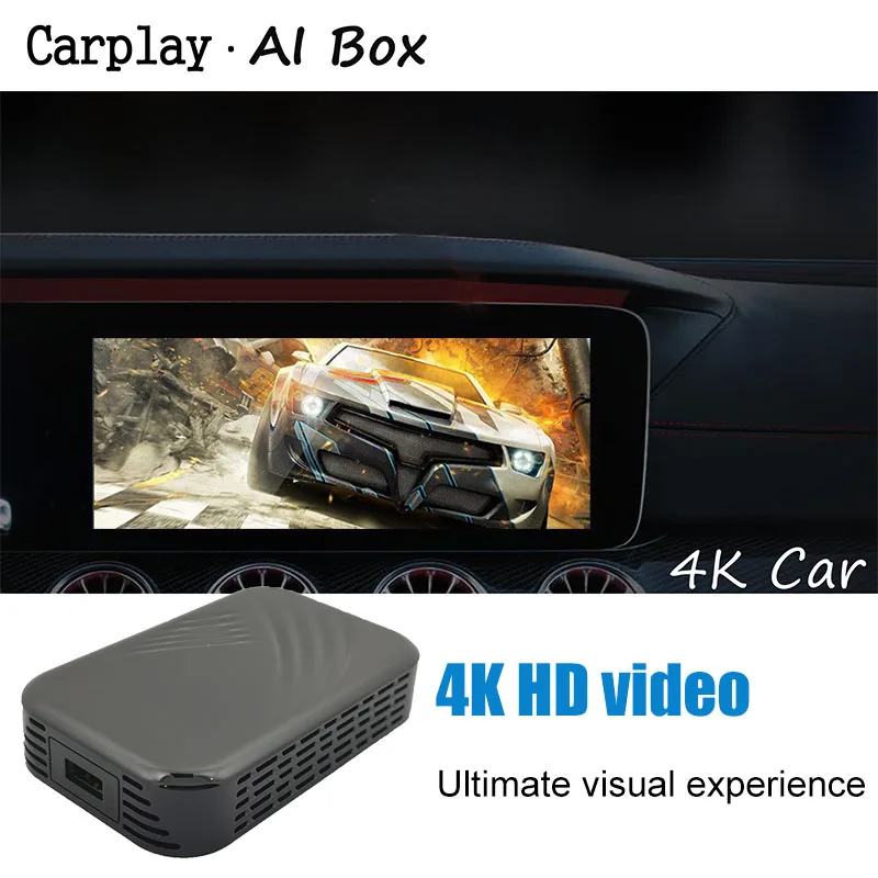 Android Box Carplay Ai Для VW 4 + 32G автомобильный мультимедийный плеер 2 Car-Play USB Беспроводная