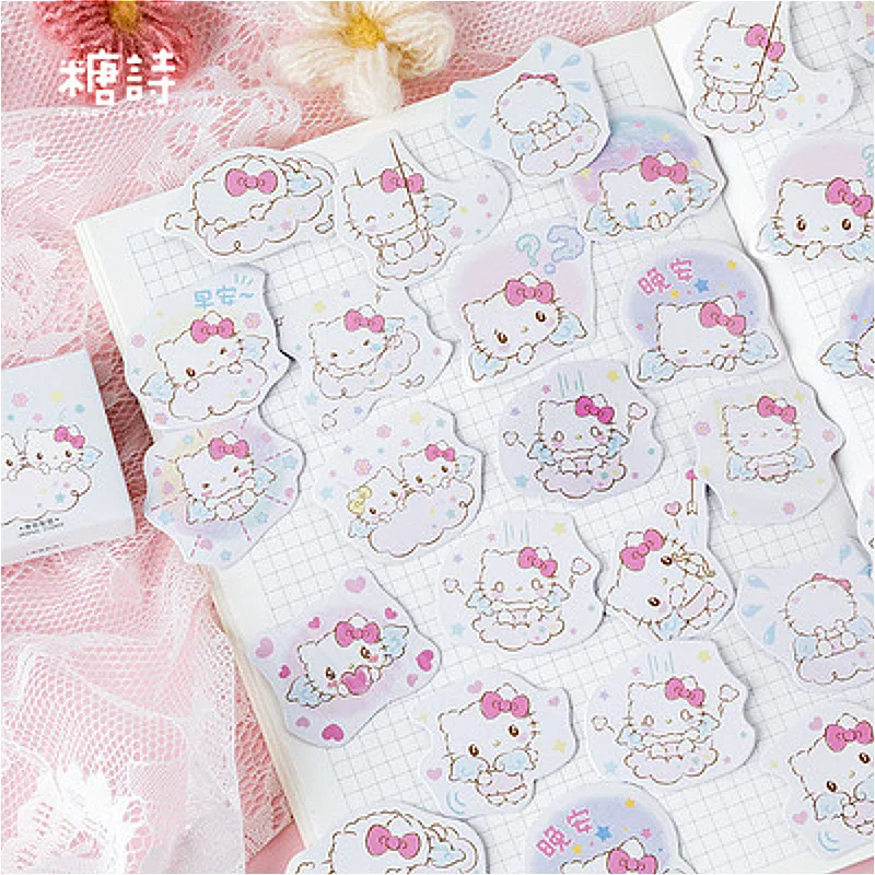 Горячая Распродажа Kawaii Кэти мягких конфет канцелярские наклейки планировщик для