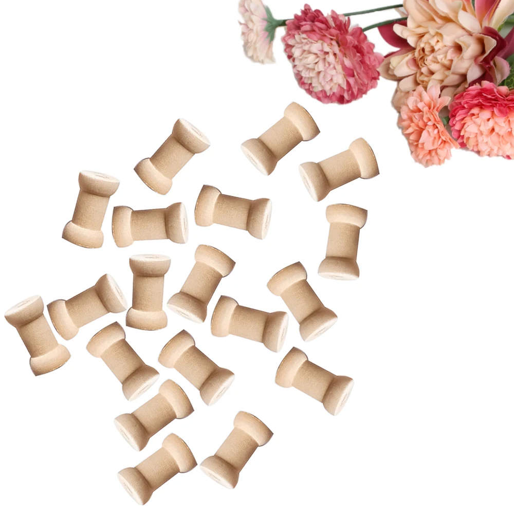 20 шт. винтажные пустые деревянные катушки для швейных машин органайзер шитья