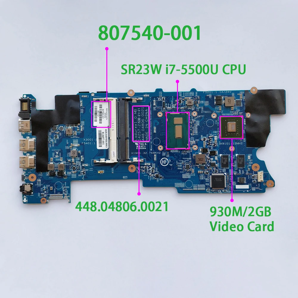 807540-001 807540-501 448.04806.0021 w 930M/2GB i7-5500U for HP X360 CONVERTIBLE 15-W M6-W 15T-W000 PC Laptop NB Motherboard | Компьютеры