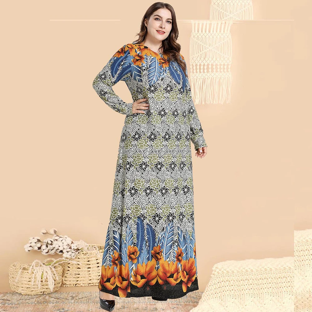 

Plus Size Arabic Abaya Hijab Muslim Long Dress Turkish Dresses Islamic Clothing Abayas For Women Ramadan Vestidos Kaftan Dubai