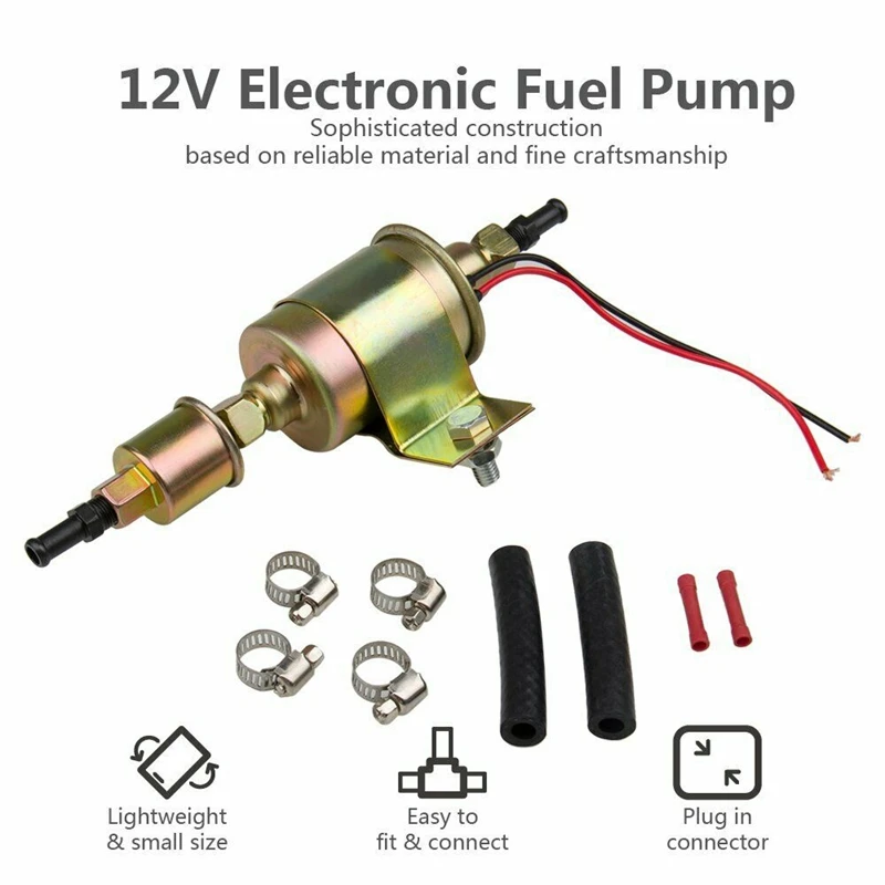Универсальный 12V внешний Электрический топливный насос установка комплект 5 9 PSI