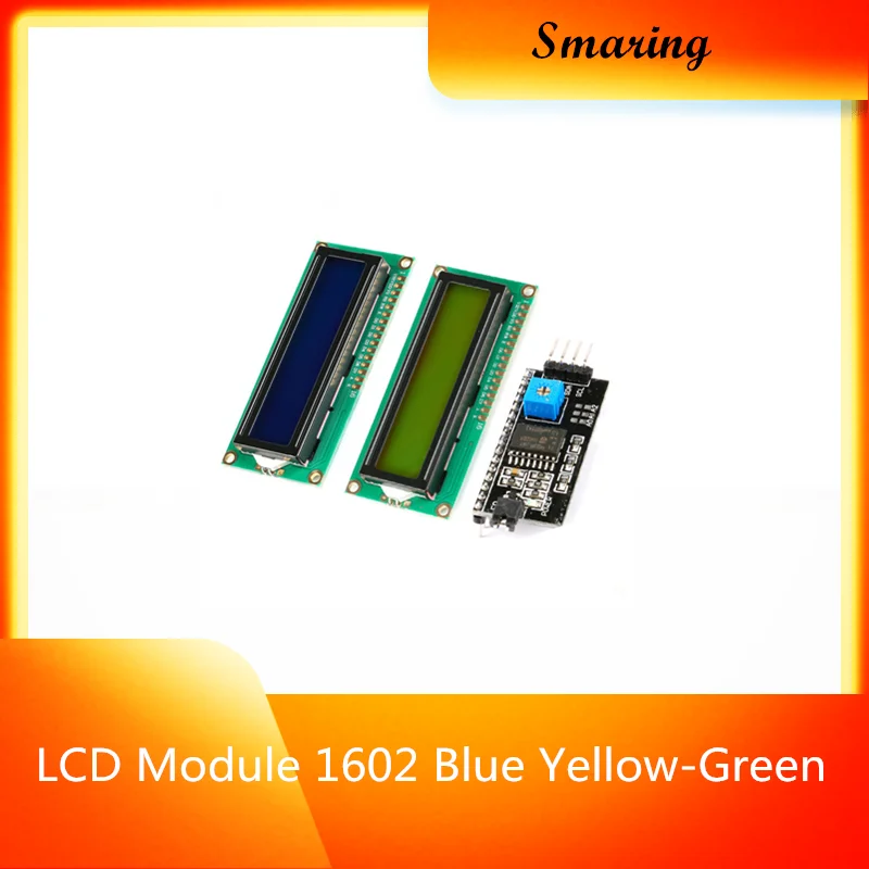ЖК модуль 1602 сине желто зеленый экран IIC/I2C LCD 5V адаптер пластина 1602A дисплея для
